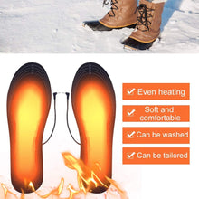 Load image into Gallery viewer, 1 Pair USB Heated Shoe Insoles
