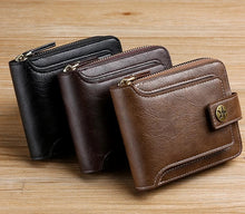 Load image into Gallery viewer, Vintage Men&#39;s Wallet Pu Leather Short Purse
