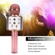 Load image into Gallery viewer, Portable Bluetooth Karaoke Microphone
