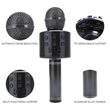 Load image into Gallery viewer, Portable Bluetooth Karaoke Microphone
