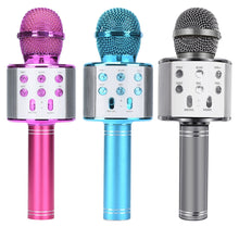 Load image into Gallery viewer, Portable Bluetooth Karaoke Microphone
