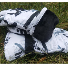 Load image into Gallery viewer, Unisex PU Leather Non-slip Touch Screen Waterproof Motorcycle Cycling Fleece Warm Snow Gloves
