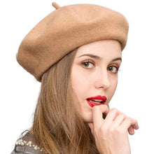 Load image into Gallery viewer, Women Girl Beret French Artist Warm Wool Hat
