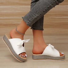 Load image into Gallery viewer, Women Slippers Shoe Butterfly-knot Summer Fashion Slides Open Toe Sewing Flat
