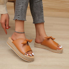 Load image into Gallery viewer, Women Slippers Shoe Butterfly-knot Summer Fashion Slides Open Toe Sewing Flat
