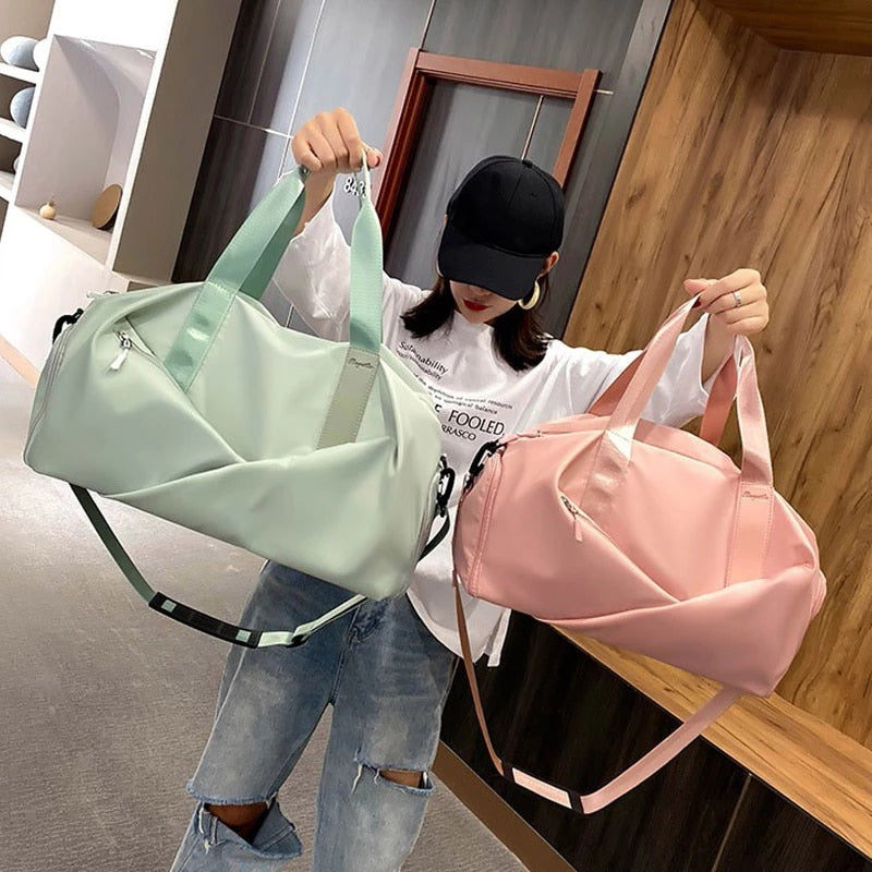 Women Sports Gym Bag Travel Dry Wet Bag Handbag