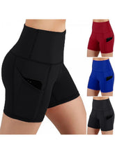 Load image into Gallery viewer, Womens Running Yoga Workout Shorts with Pocket
