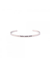 Load image into Gallery viewer, FAITH HOPE LOVE C-type Bracelet
