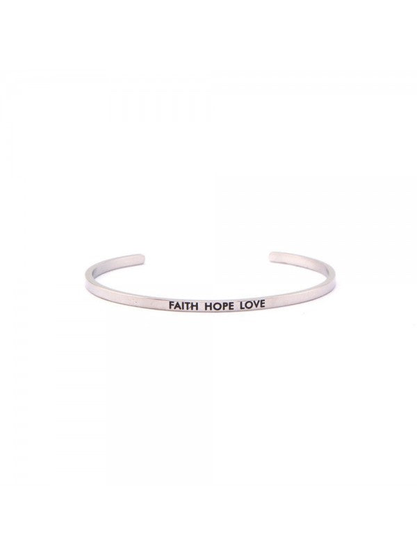 FAITH HOPE LOVE C-type Bracelet
