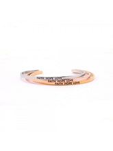Load image into Gallery viewer, FAITH HOPE LOVE C-type Bracelet
